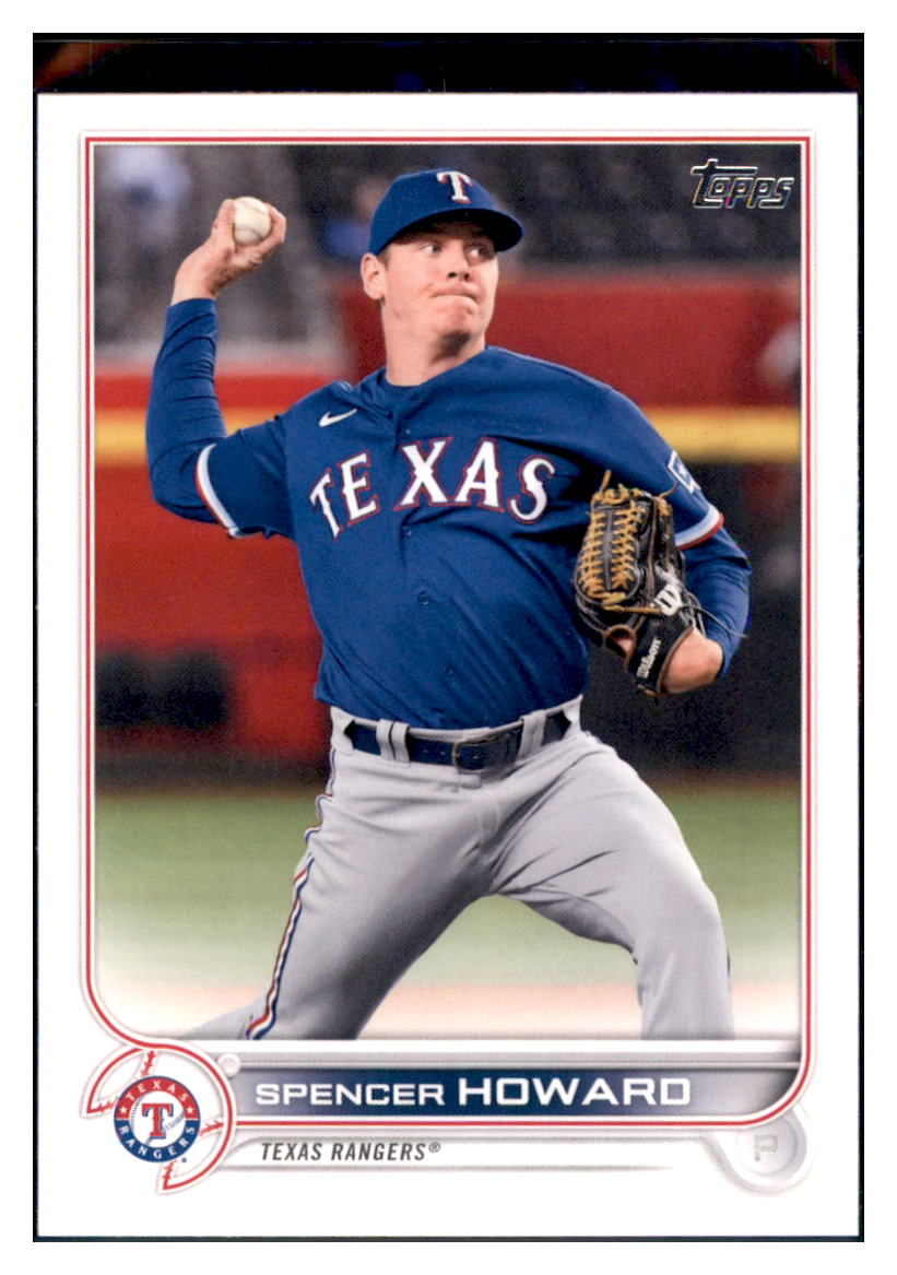 2022 Topps Spencer Howard    Texas Rangers #162 Baseball card   BMB1A simple Xclusive Collectibles   