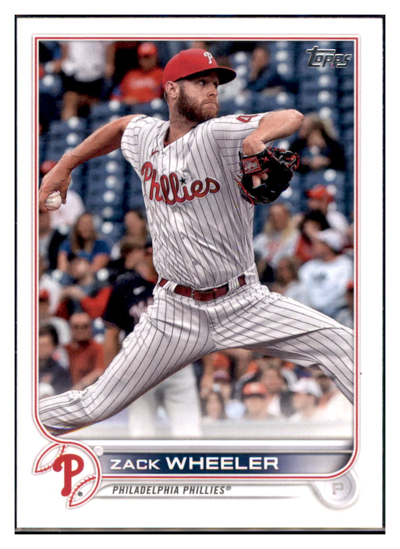 2022 Topps Zack Wheeler    Philadelphia Phillies #249 Baseball
  card   BMB1A_1a simple Xclusive Collectibles   