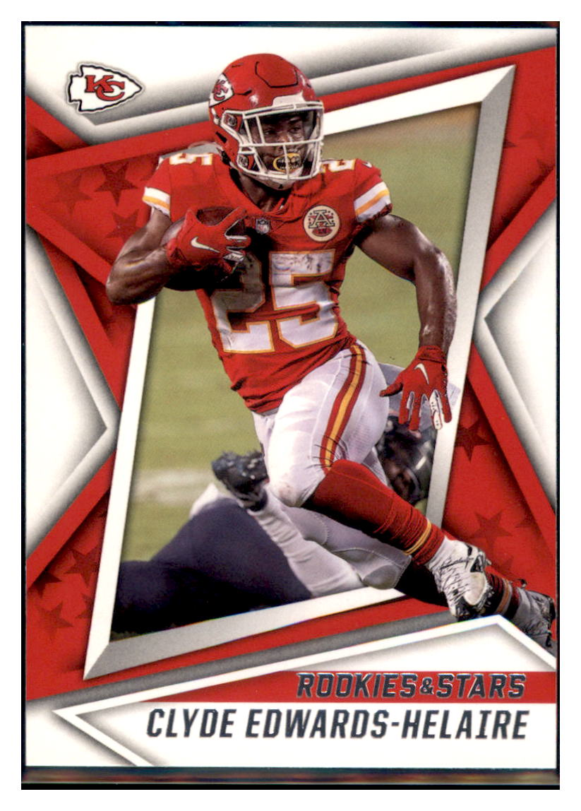 2021 Panini Rookies & Stars Clyde
  Edwards-Helaire    Kansas City Chiefs
  #70 Football card   BMB1B simple Xclusive Collectibles   