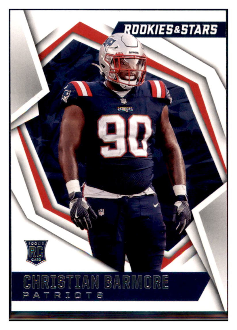 2021 Panini Rookies &amp; Stars Christian Barmore New England Patriots #156
  Football card   BMB1B simple Xclusive Collectibles   