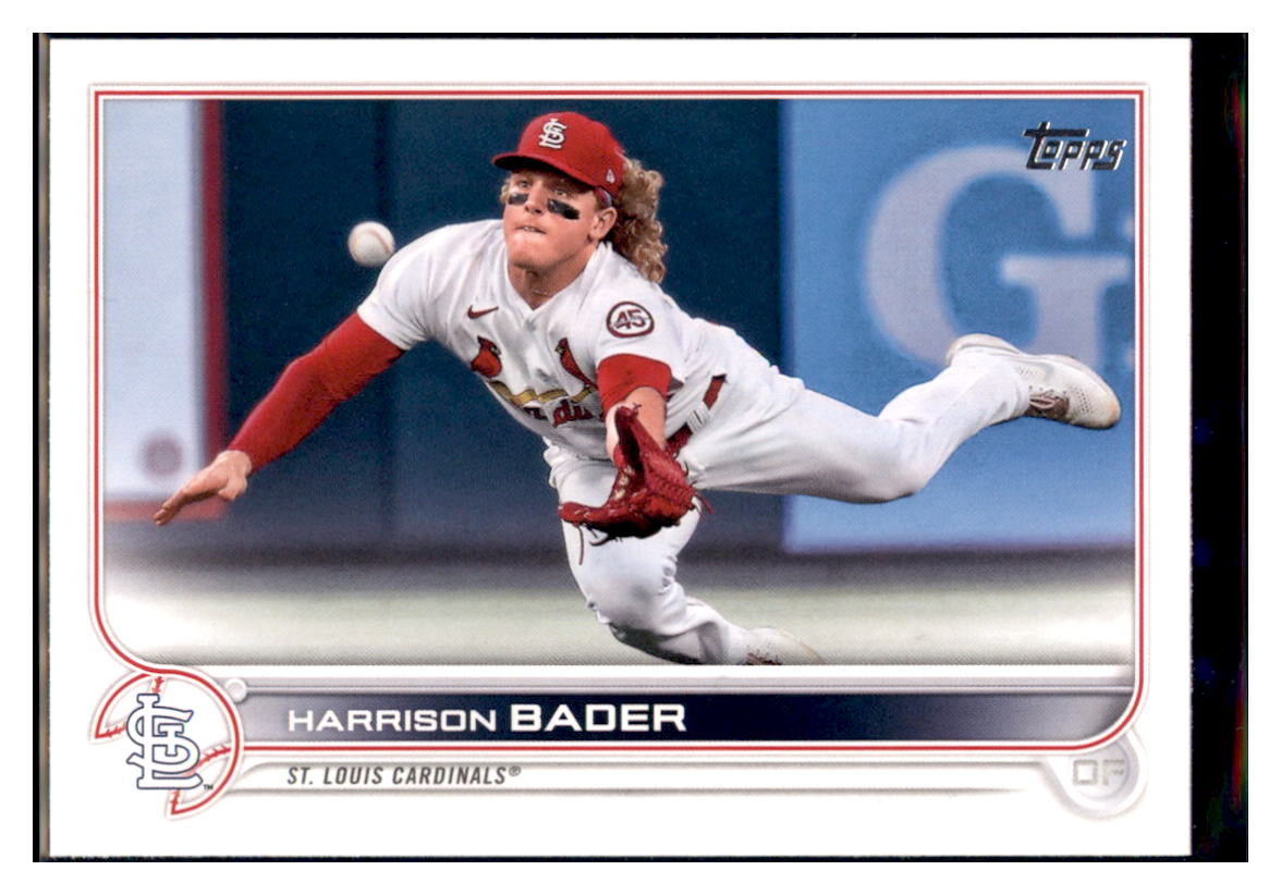 2022 Topps Harrison Bader     St. Louis Cardinals #225 Baseball
  card   BMB1B simple Xclusive Collectibles   