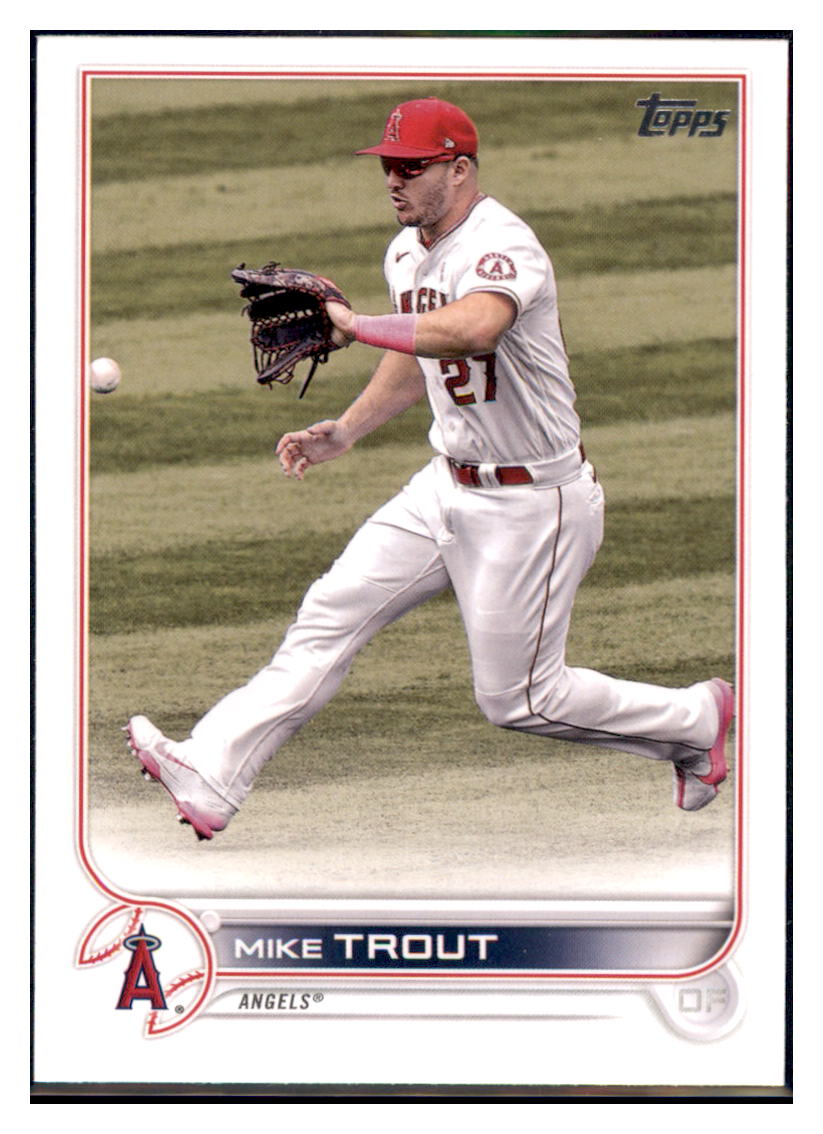 2022 Topps Mike Trout Los Angeles Angels #27 Baseball card   BMB1B simple Xclusive Collectibles   