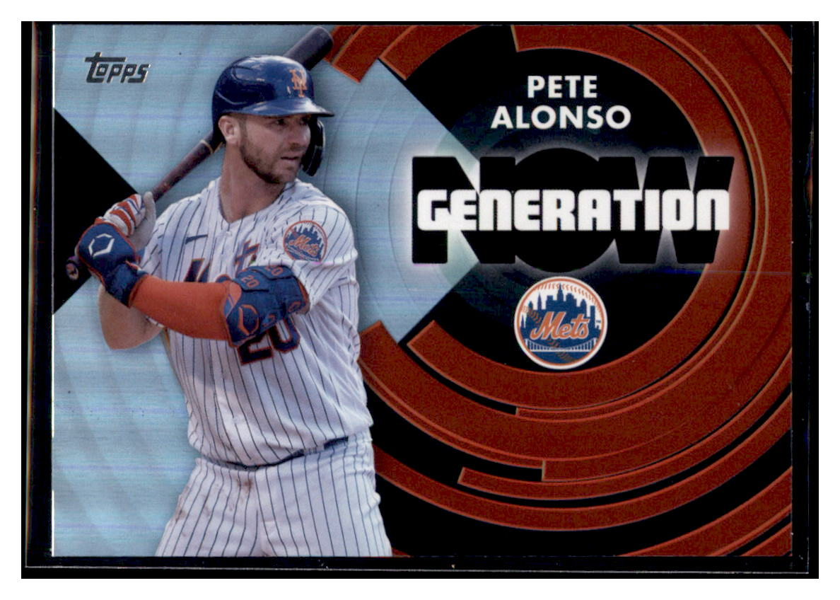2022 Topps Pete Alonso Generation Now New York Mets #GN-21 Baseball card   BMB1B simple Xclusive Collectibles   
