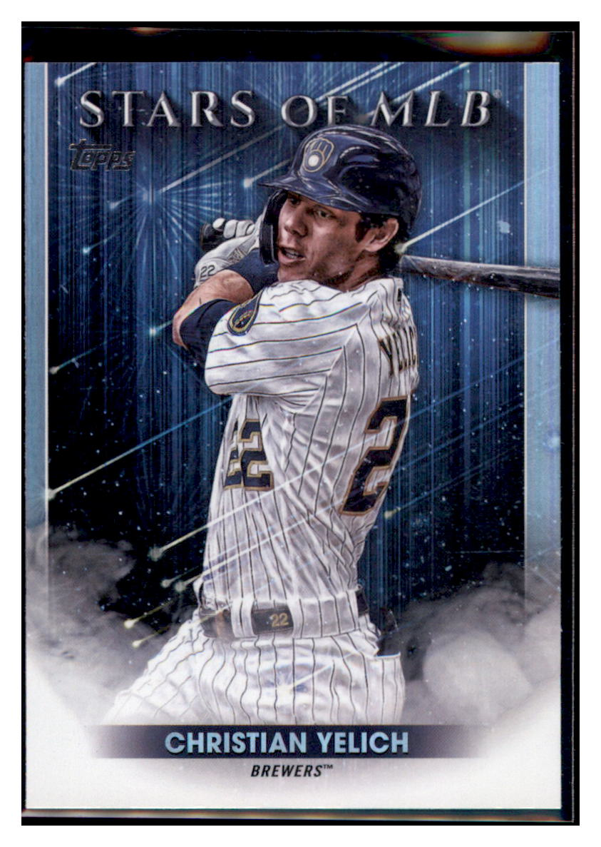 2022 Topps Christian Yelich Stars of the MLB Milwaukee Brewers #SMLB-11 Baseball
  card   BMB1B simple Xclusive Collectibles   