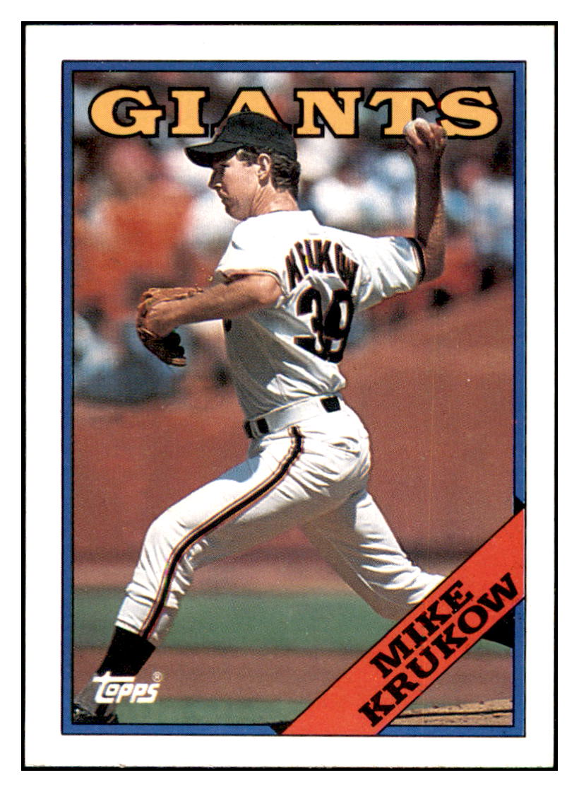 1988 Topps Mike Krukow San Francisco Giants #445 Baseball
  card   BMB1B simple Xclusive Collectibles   