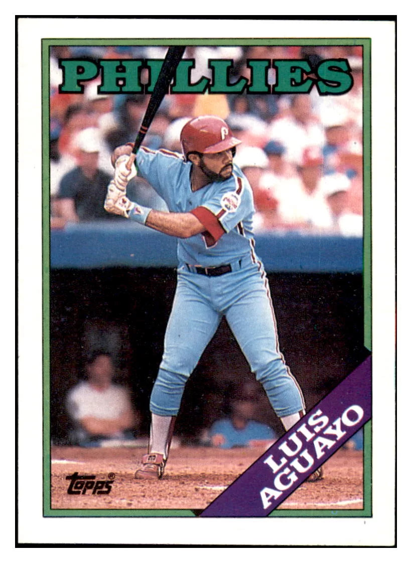 1988 Topps Luis Aguayo Philadelphia Phillies #356 Baseball
  card   BMB1B simple Xclusive Collectibles   