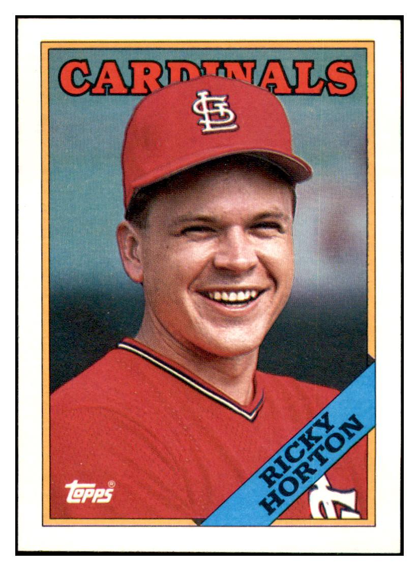 1988 Topps Ricky Horton St. Louis Cardinals #34 Baseball
  card   BMB1B simple Xclusive Collectibles   