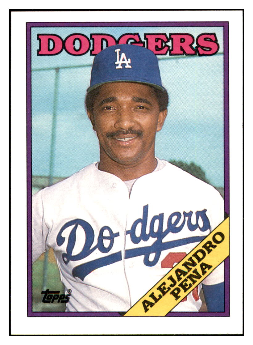 1988 Topps Alejandro Pena Los Angeles Dodgers #277 Baseball
  card   BMB1B simple Xclusive Collectibles   