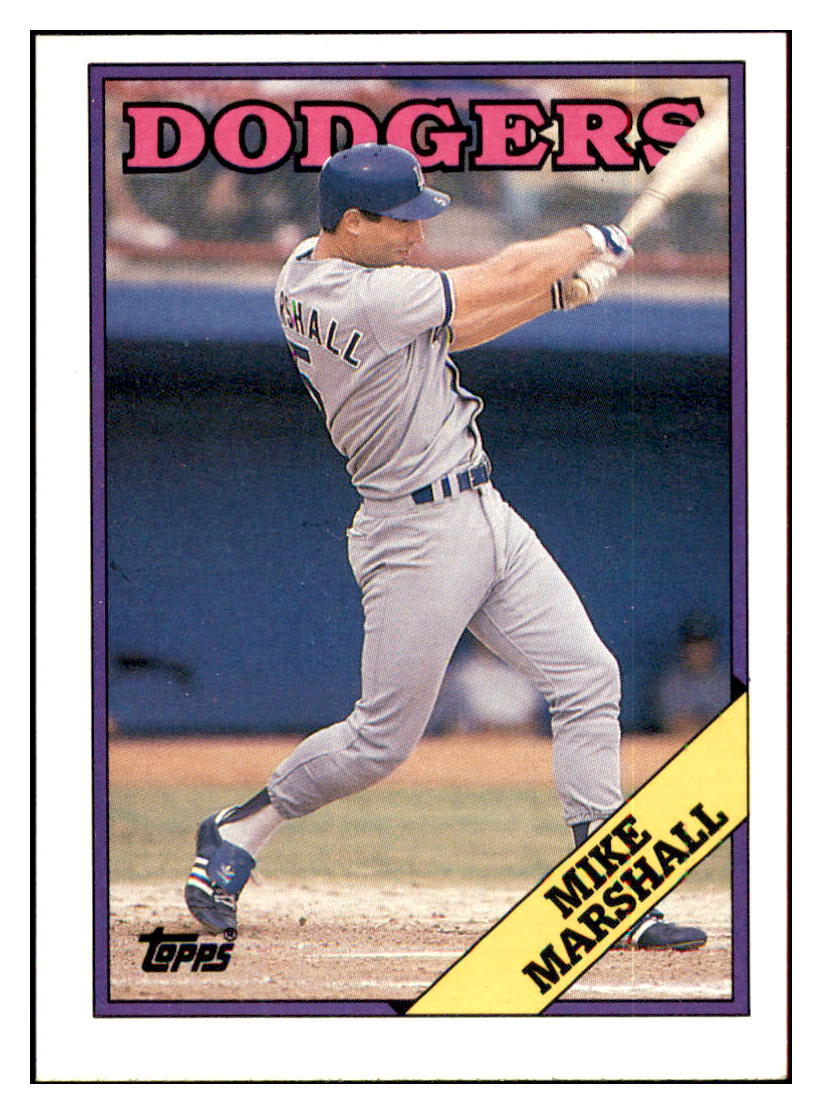 1988 Topps Mike Marshall Los Angeles Dodgers #249 Baseball
  card   BMB1B simple Xclusive Collectibles   