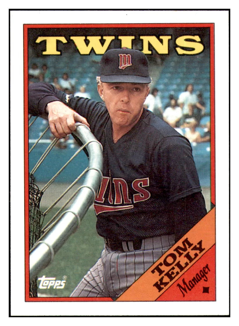 1988 Topps Tom Kelly    Minnesota Twins #194 Baseball card   BMB1B simple Xclusive Collectibles   