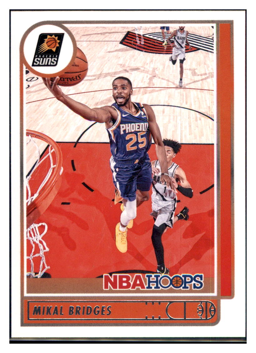 2021 Hoops Mikal Bridges Phoenix Suns #16 Basketball card   BMB1B simple Xclusive Collectibles   