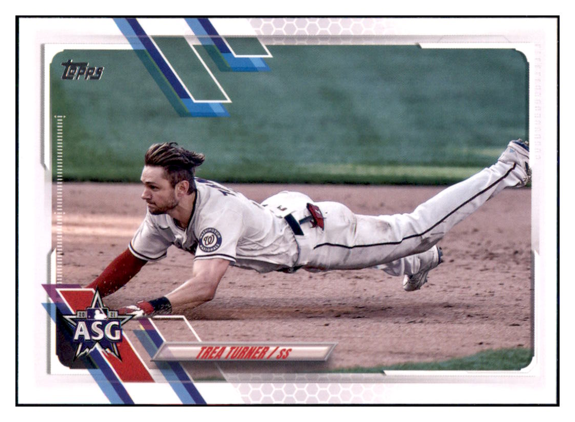 2021 Topps Update Trea Turner    Washington Nationals #ASG-46 Baseball
  card   BMB1B simple Xclusive Collectibles   
