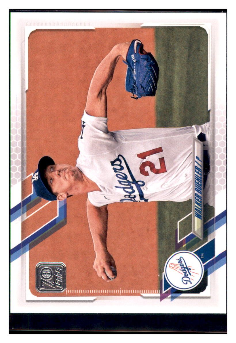 2021 Topps Walker Buehler    Los Angeles Dodgers #466 Baseball
  card   BMB1C simple Xclusive Collectibles   