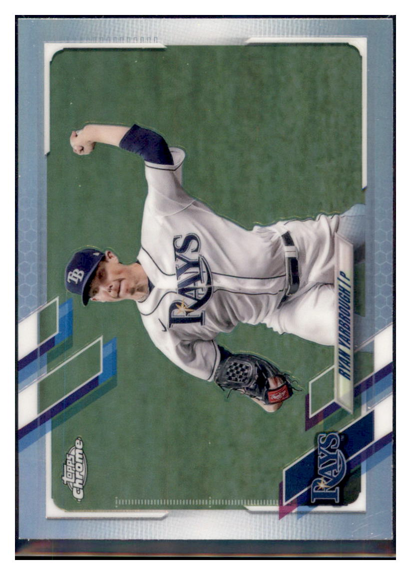 2021 Topps Chrome Ryan Yarbrough    Tampa Bay Rays #175 Baseball card   BMB1C simple Xclusive Collectibles   
