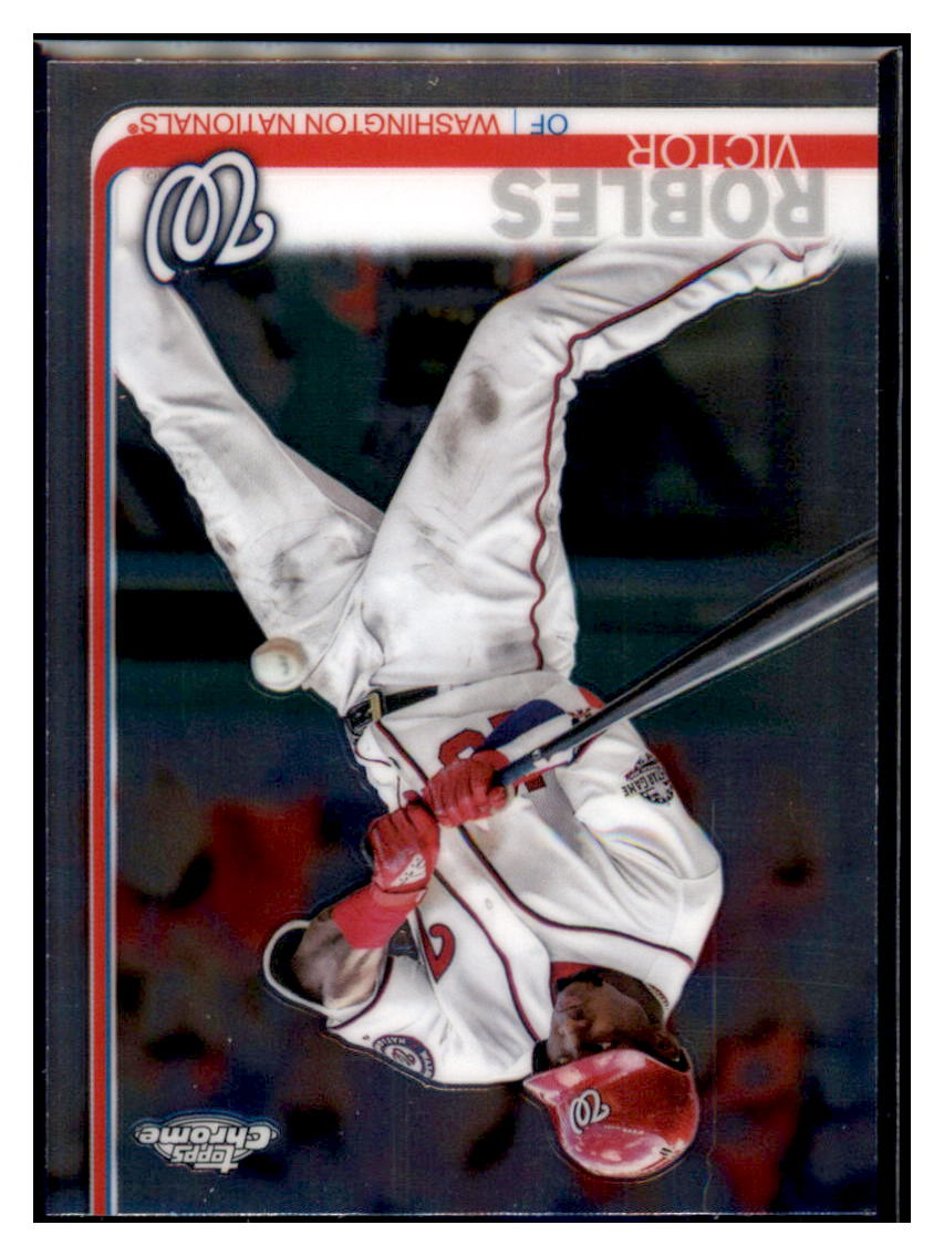 2019 Topps Chrome Victor Robles    Washington Nationals #33 Baseball
  card   CBT1A simple Xclusive Collectibles   