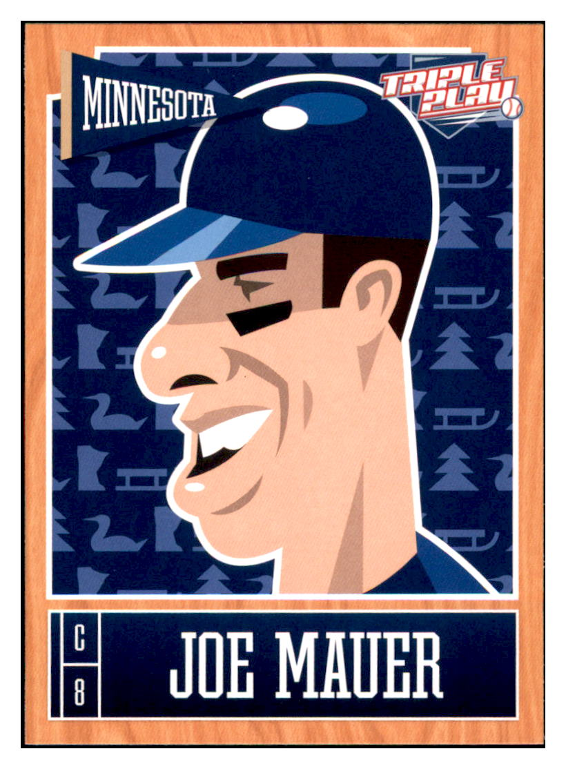 2013 Panini Triple Play Joe Mauer    Minnesota Twins #15 Baseball card   CBT1A simple Xclusive Collectibles   