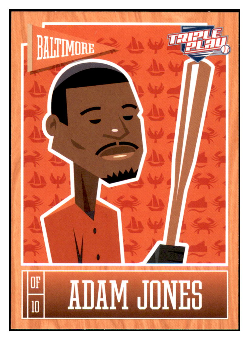 2013 Panini Triple Play Adam Jones    Baltimore Orioles #7 Baseball card   CBT1A simple Xclusive Collectibles   