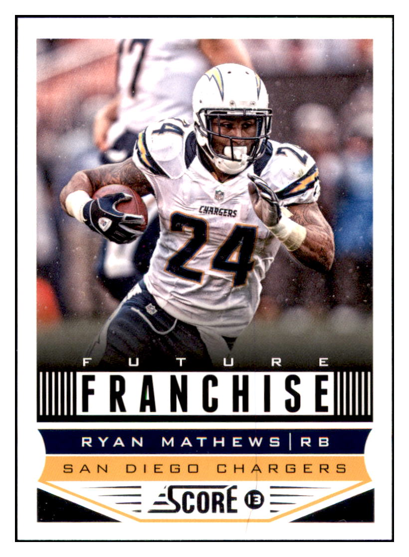 2013 Score Ryan Mathews    San Diego Chargers #325 Football
  card   CBT1A simple Xclusive Collectibles   