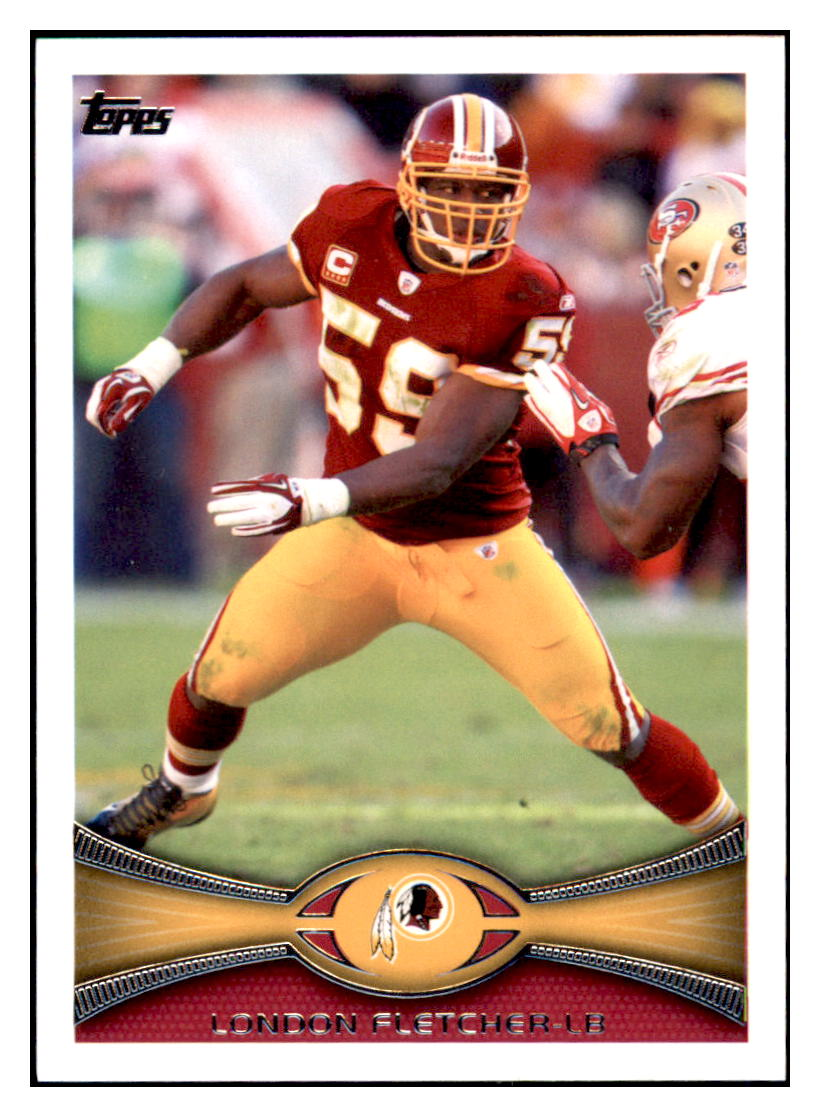 2012 Topps London Fletcher Washington Commanders #361 Football  card   CBT1A simple Xclusive Collectibles   