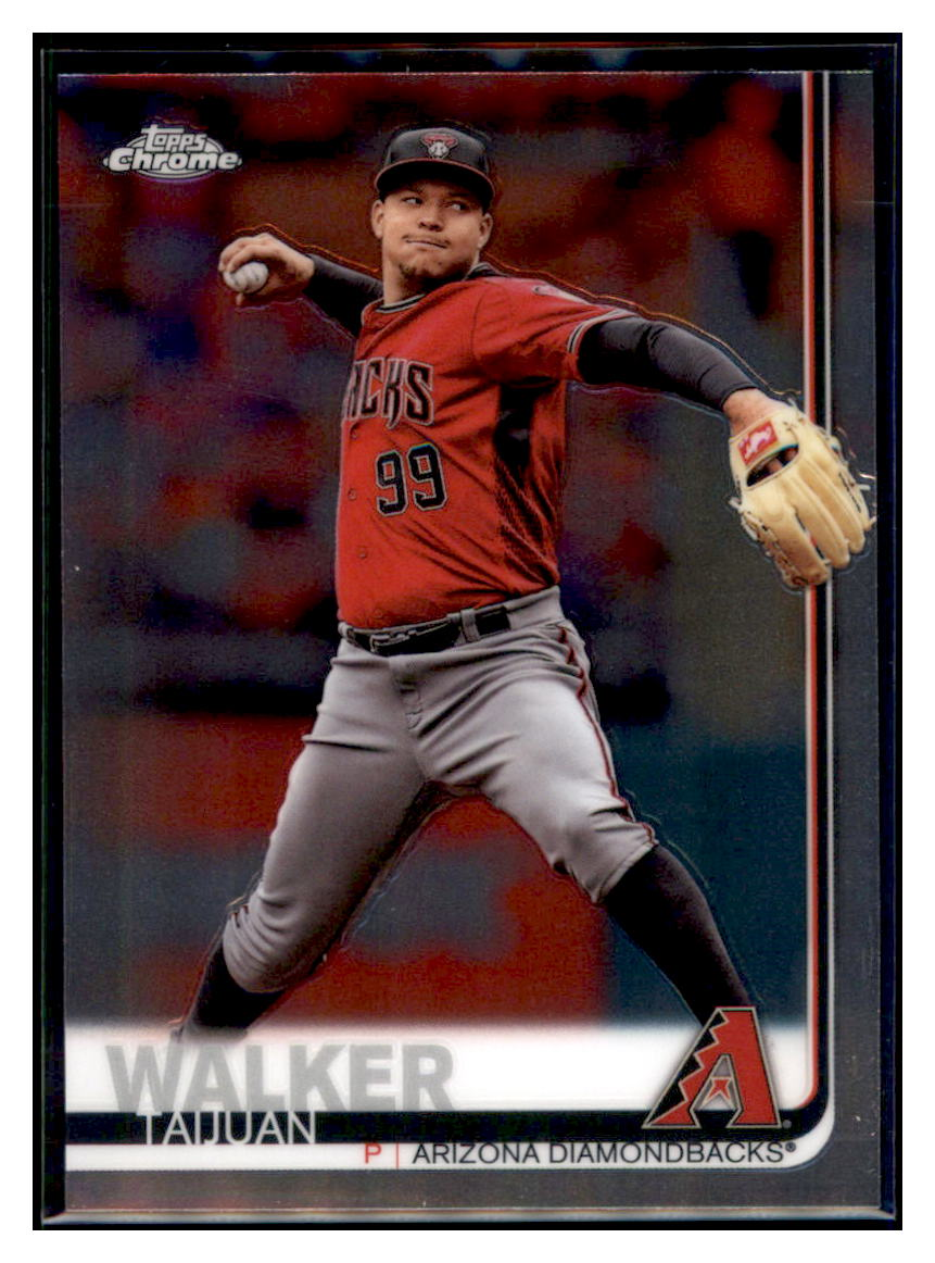 2019 Topps Chrome Taijuan Walker    Arizona Diamondbacks #143 Baseball
  card   CBT1A simple Xclusive Collectibles   