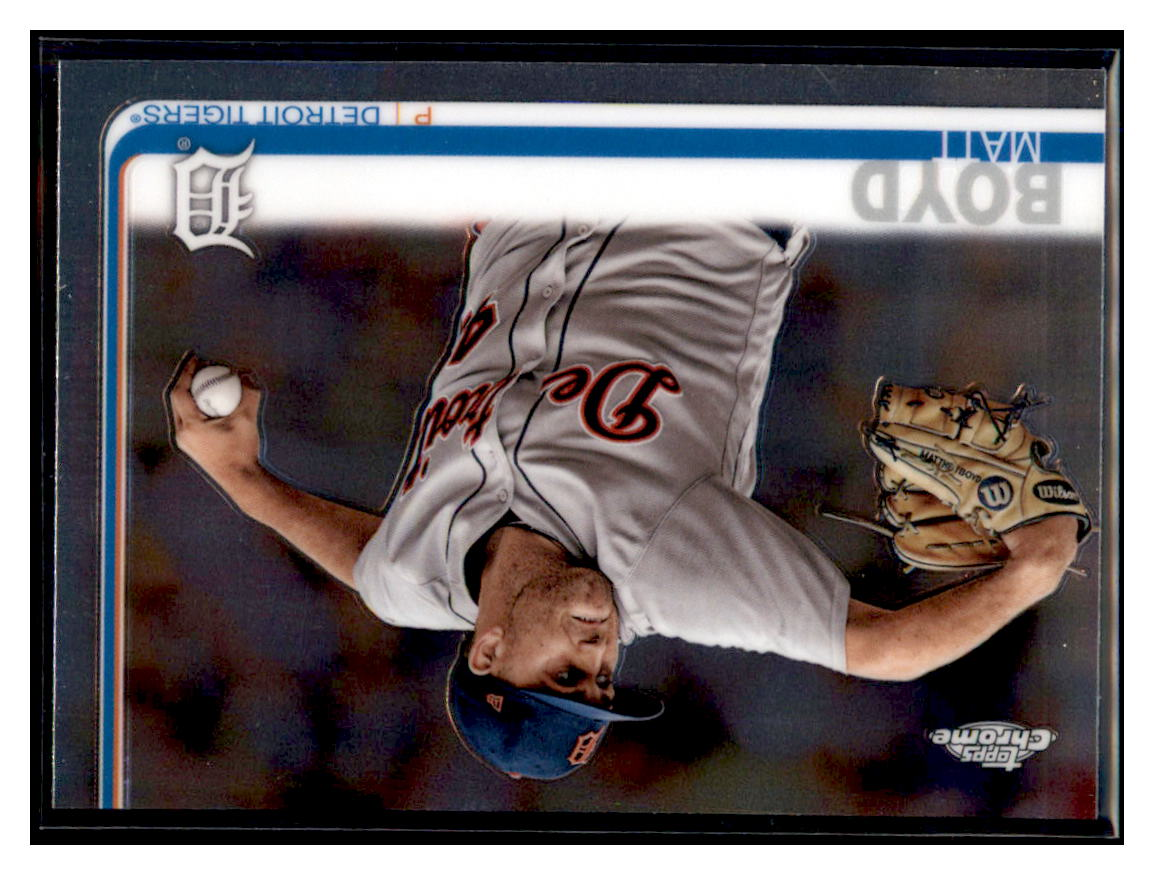 2019 Topps Chrome Matt Boyd    Detroit Tigers #83 Baseball card   CBT1A simple Xclusive Collectibles   