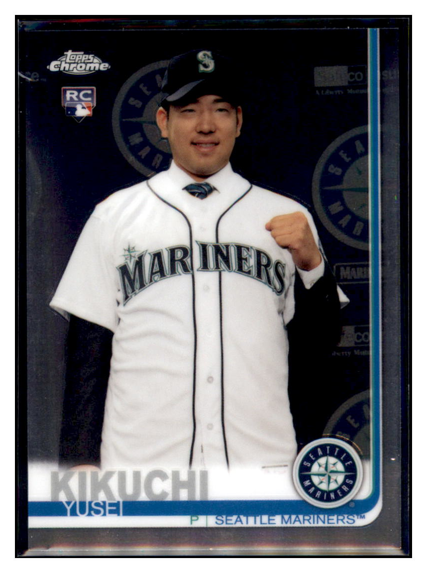 2019 Topps Chrome Yusei Kikuchi    Seattle Mariners #73 Baseball card   CBT1A_1a simple Xclusive Collectibles   