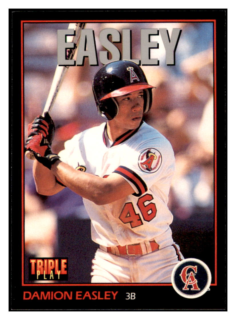 1993 Triple Play Damion Easley    California Angels #103 Baseball card   CBT1A simple Xclusive Collectibles   