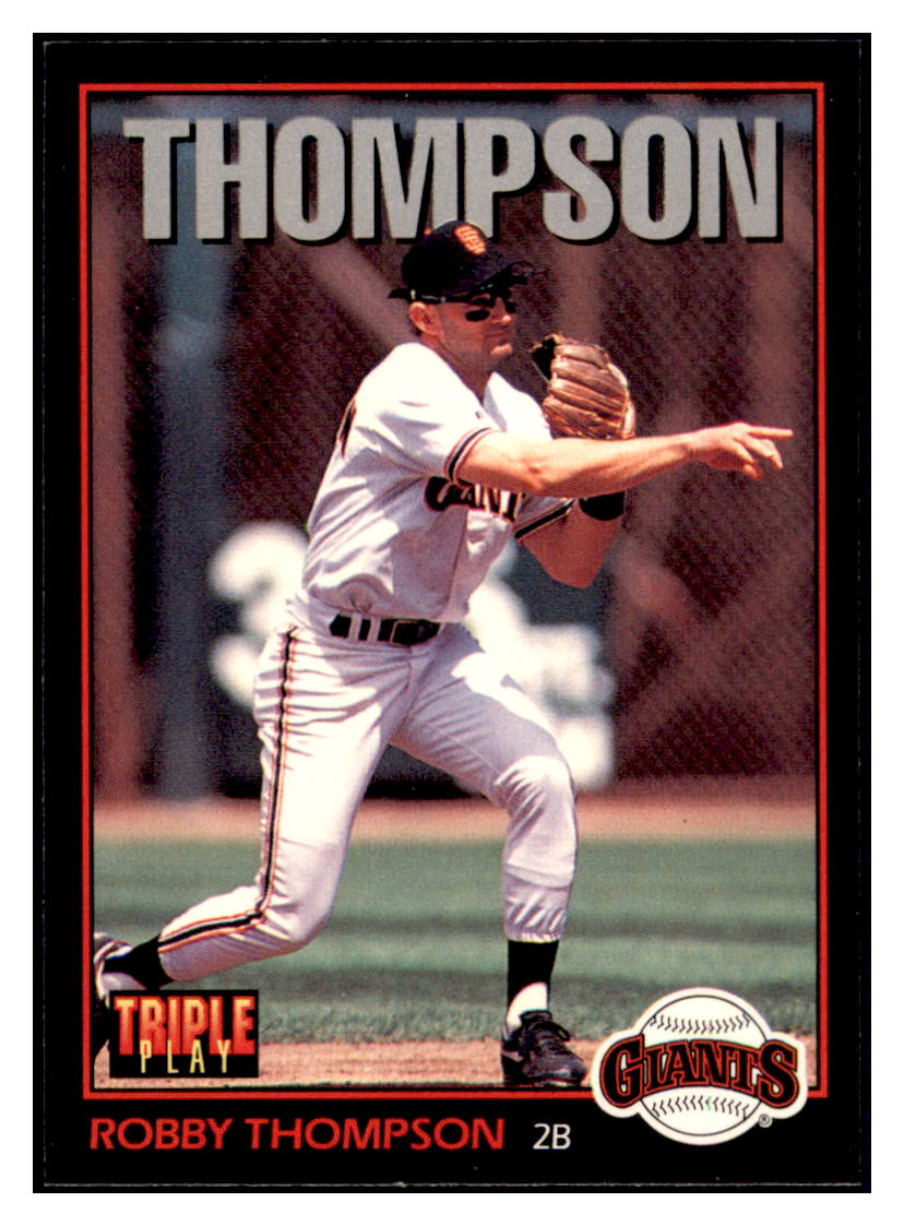 1993 Triple Play Robby Thompson    San Francisco Giants #81 Baseball
  card   CBT1A simple Xclusive Collectibles   