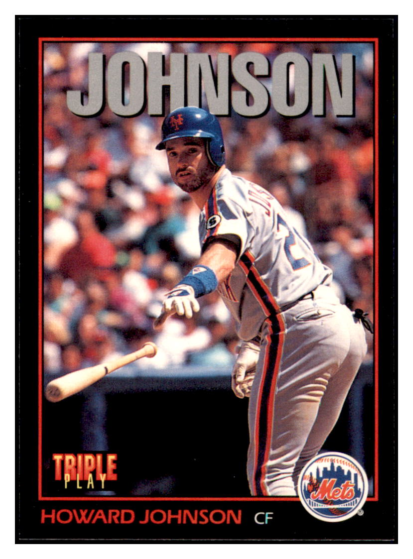 1993 Triple Play Howard Johnson    New York Mets #86 Baseball card   CBT1A simple Xclusive Collectibles   