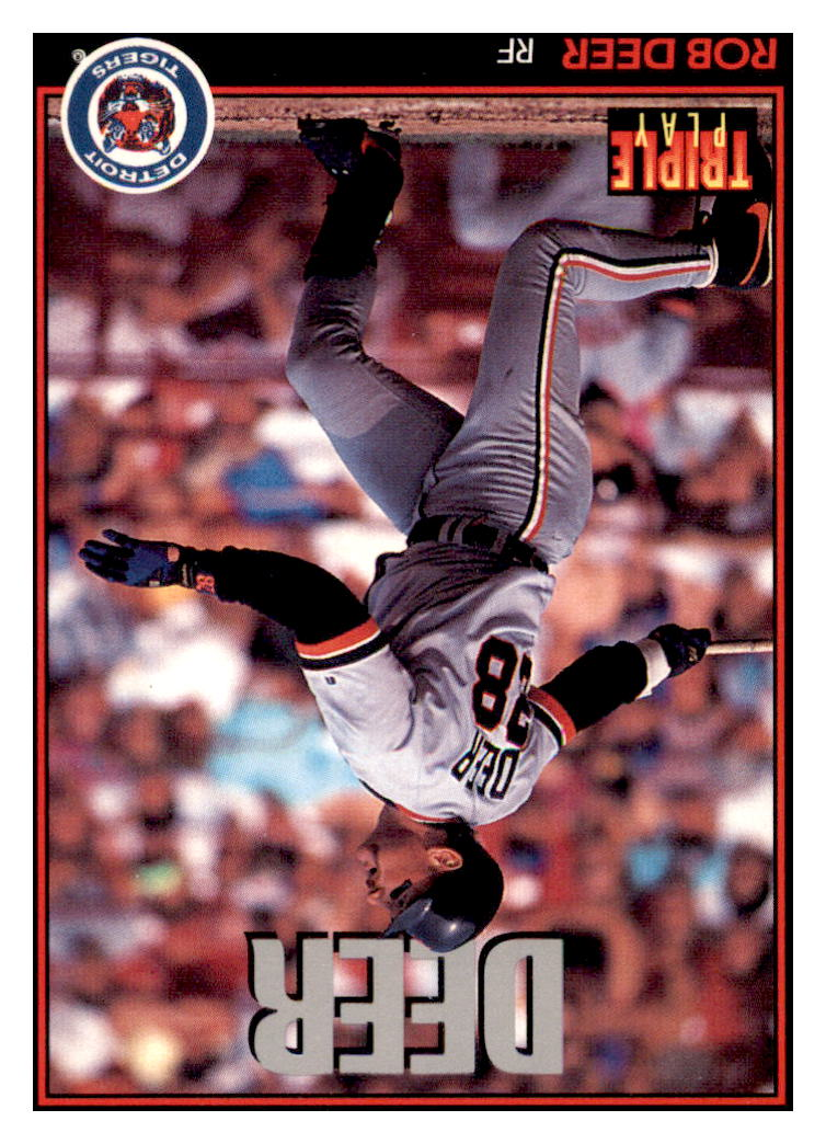 1993 Triple Play Rob Deer    Detroit Tigers #137 Baseball card   CBT1A_1a simple Xclusive Collectibles   