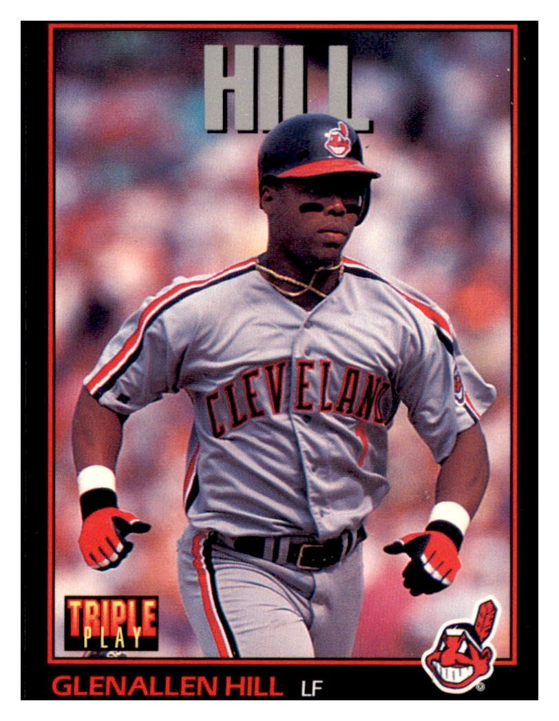 1993 Triple Play Glenallen Hill    Cleveland Indians #212 Baseball card   CBT1A simple Xclusive Collectibles   