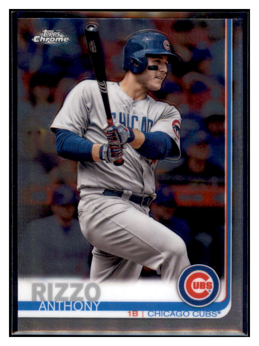 2019 Topps Chrome Anthony Rizzo    Chicago Cubs #130 Baseball card   CBT1A simple Xclusive Collectibles   