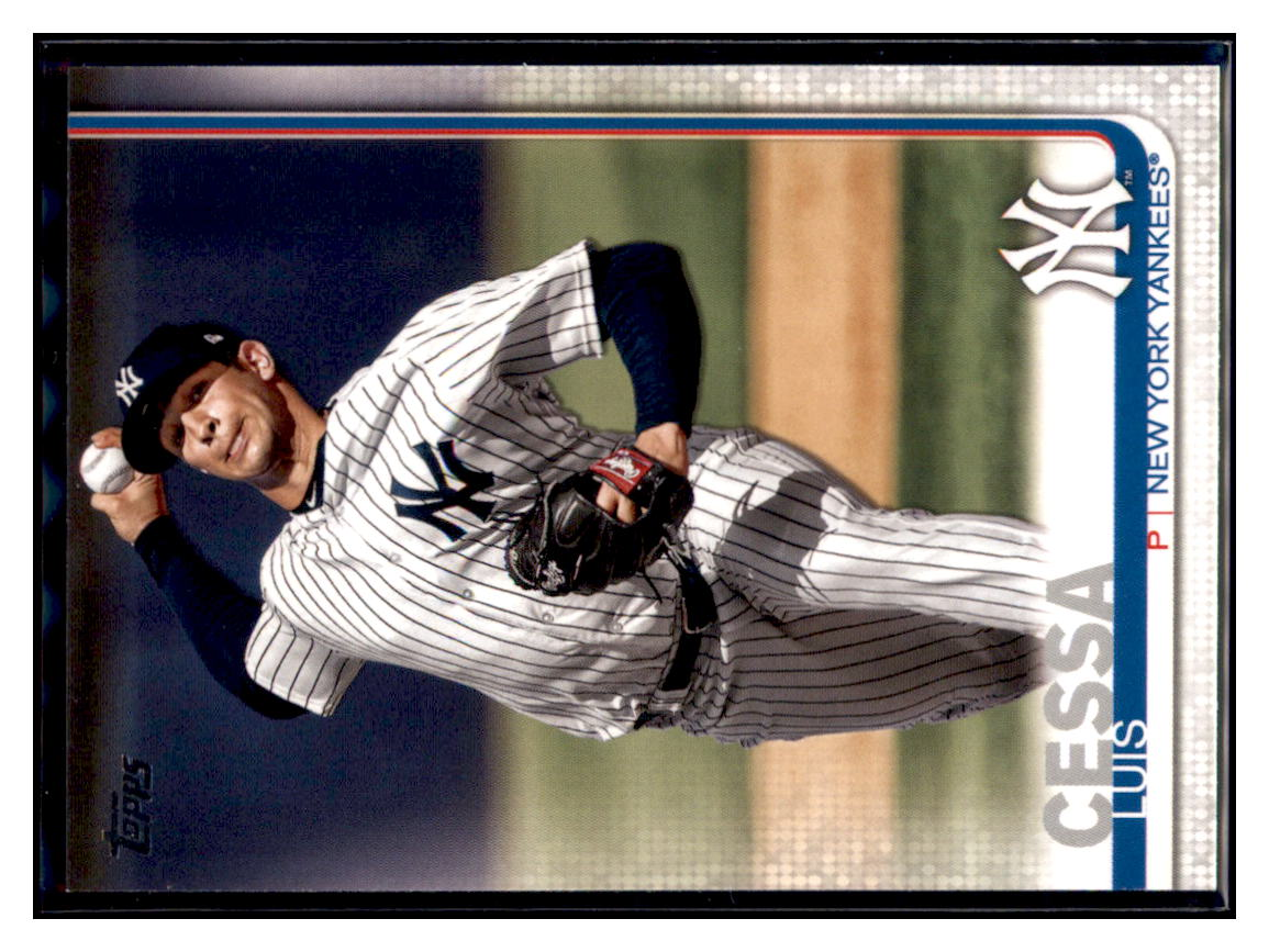 2019 Topps Update Luis Cessa    New York Yankees #US286 Baseball
  card   CBT1A simple Xclusive Collectibles   