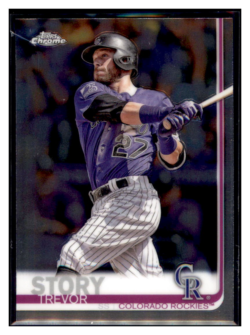 2019 Topps Chrome Trevor Story    Colorado Rockies #183 Baseball card   CBT1A simple Xclusive Collectibles   