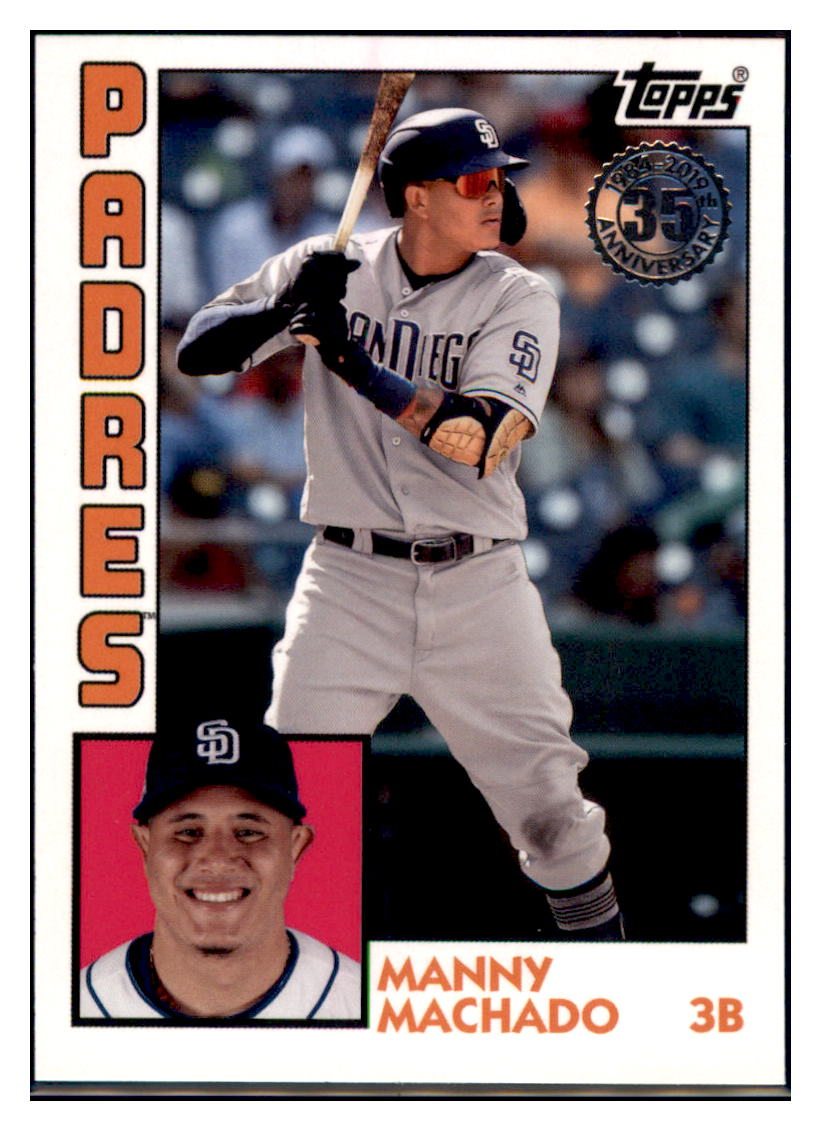 2019 Topps Update Manny Machado    San Diego Padres #84-39 Baseball
  card   CBT1A simple Xclusive Collectibles   