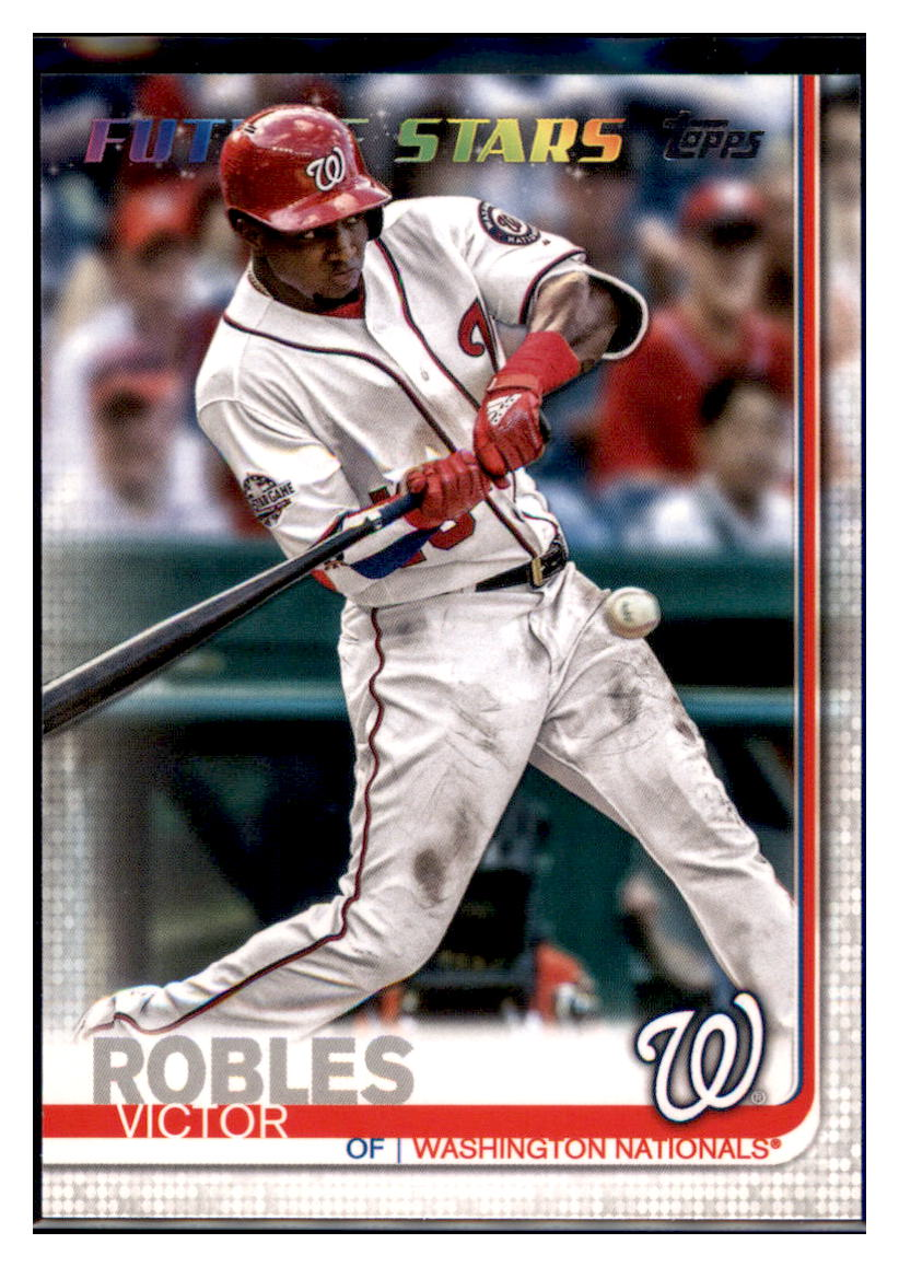 2019 Topps Victor Robles    Washington Nationals #402 Baseball
  card   CBT1A simple Xclusive Collectibles   