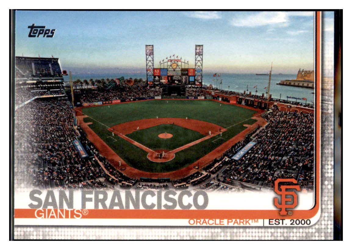 2019 Topps Oracle Park    San Francisco Giants #616 Baseball
  card   CBT1A simple Xclusive Collectibles   