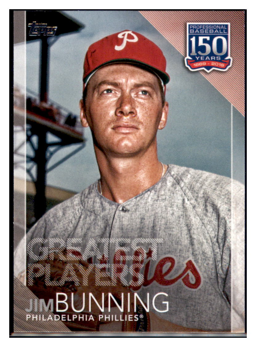 2019 Topps Update Jim Bunning    Philadelphia Phillies #150-35 Baseball
  card   CBT1A simple Xclusive Collectibles   