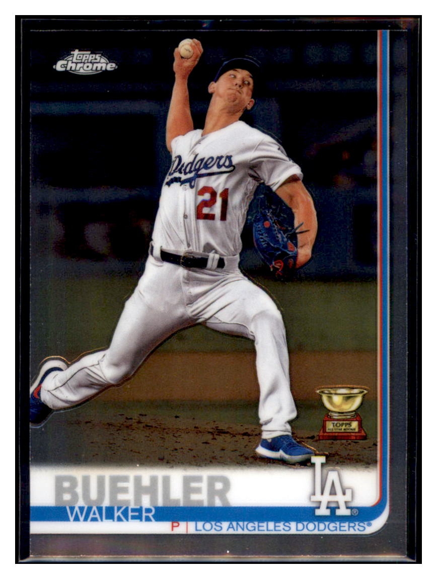 2019 Topps Chrome Walker Buehler    Los Angeles Dodgers #90 Baseball
  card   CBT1A_1a simple Xclusive Collectibles   