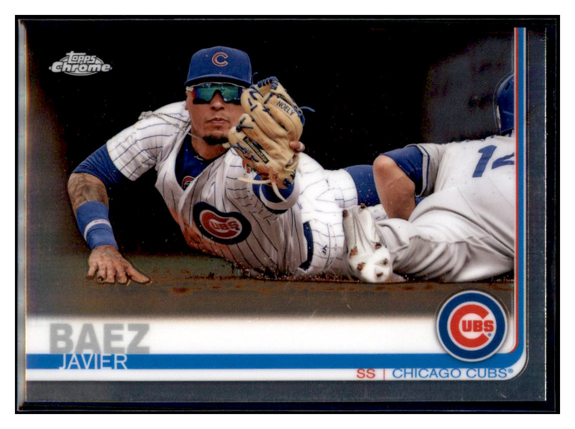 2019 Topps Chrome Javier
  Baez   Baseball card CBT1B simple Xclusive Collectibles   