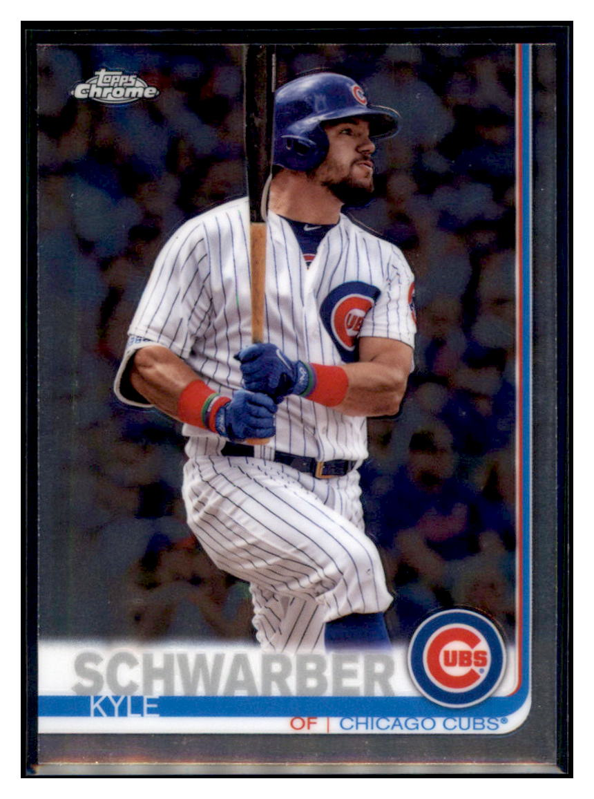 2019 Topps Chrome Kyle
  Schwarber   Baseball card CBT1B simple Xclusive Collectibles   