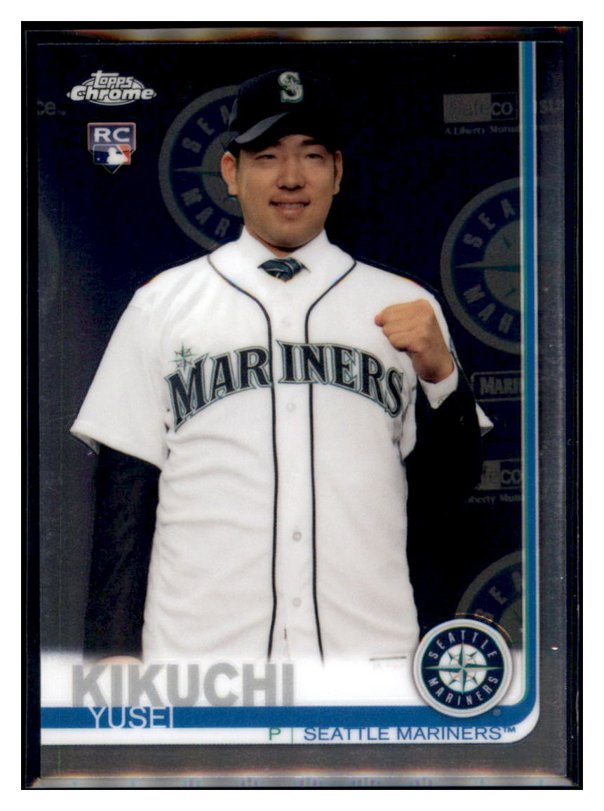 2019 Topps Chrome Yusei
  Kikuchi Sepia Refractor  Baseball card
  CBT1B simple Xclusive Collectibles   
