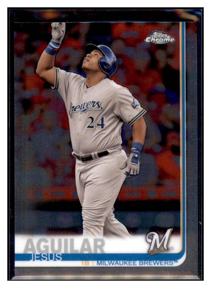 2019 Topps Chrome Jesus
  Aguilar   Baseball card CBT1B simple Xclusive Collectibles   