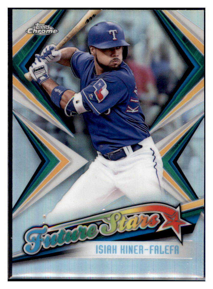 2019 Topps Chrome Isiah
  Kiner-Falefa Future Stars  Baseball
  card CBT1B simple Xclusive Collectibles   