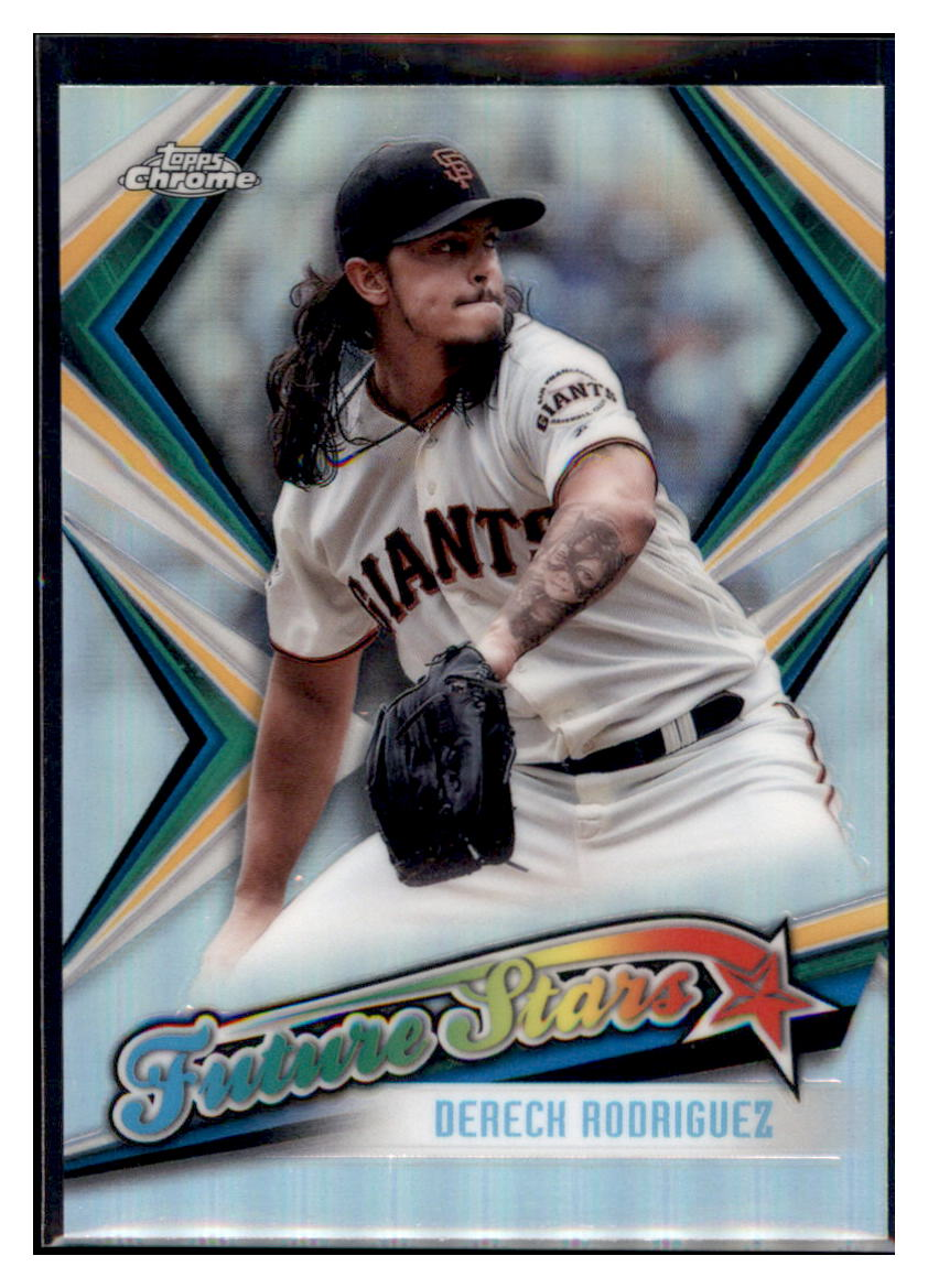 2019 Topps Chrome Dereck
  Rodriguez Future Stars  Baseball card
  CBT1B simple Xclusive Collectibles   