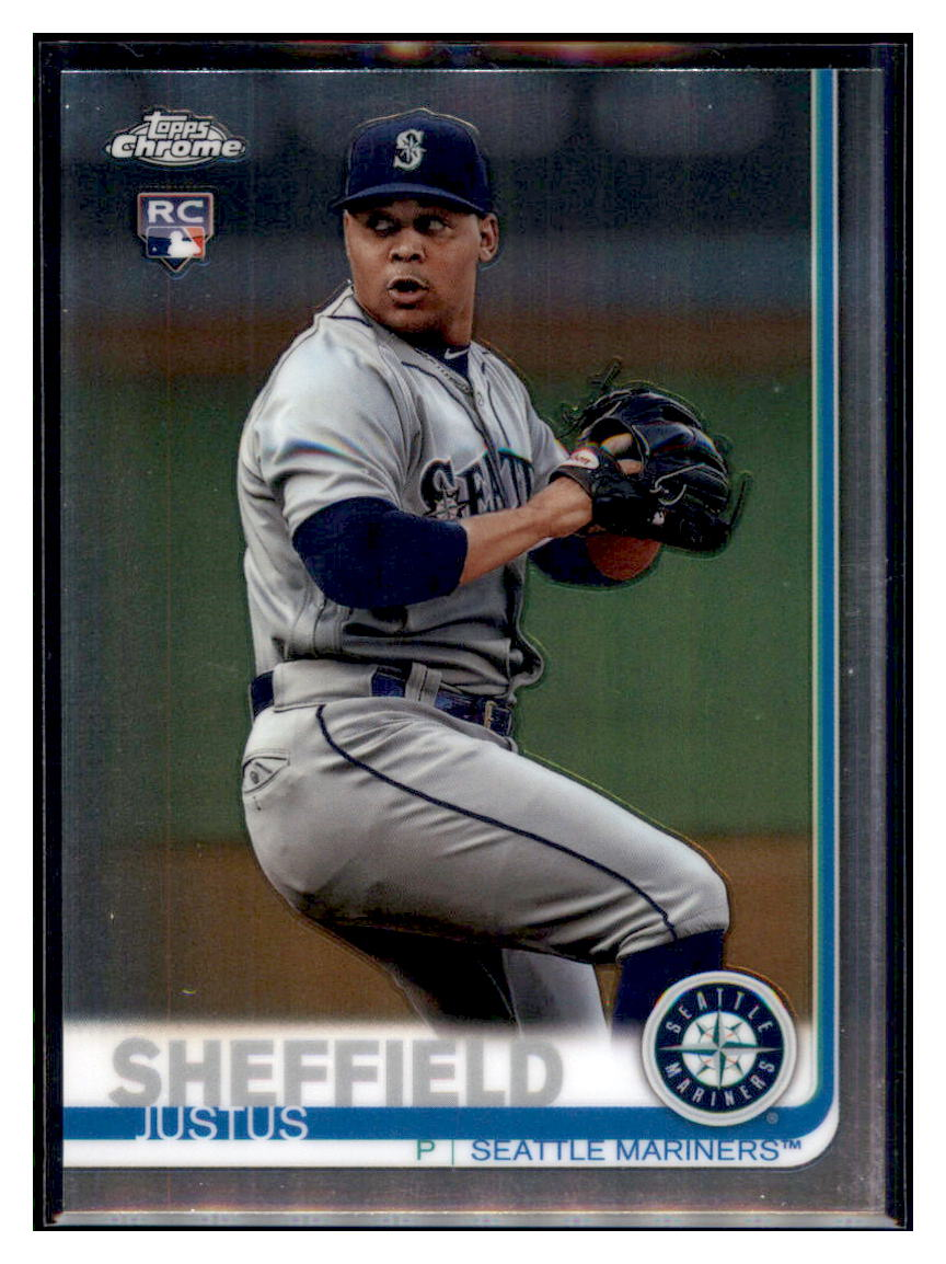 2019 Topps Chrome Justus
  Sheffield   RC Baseball card CBT1B simple Xclusive Collectibles   