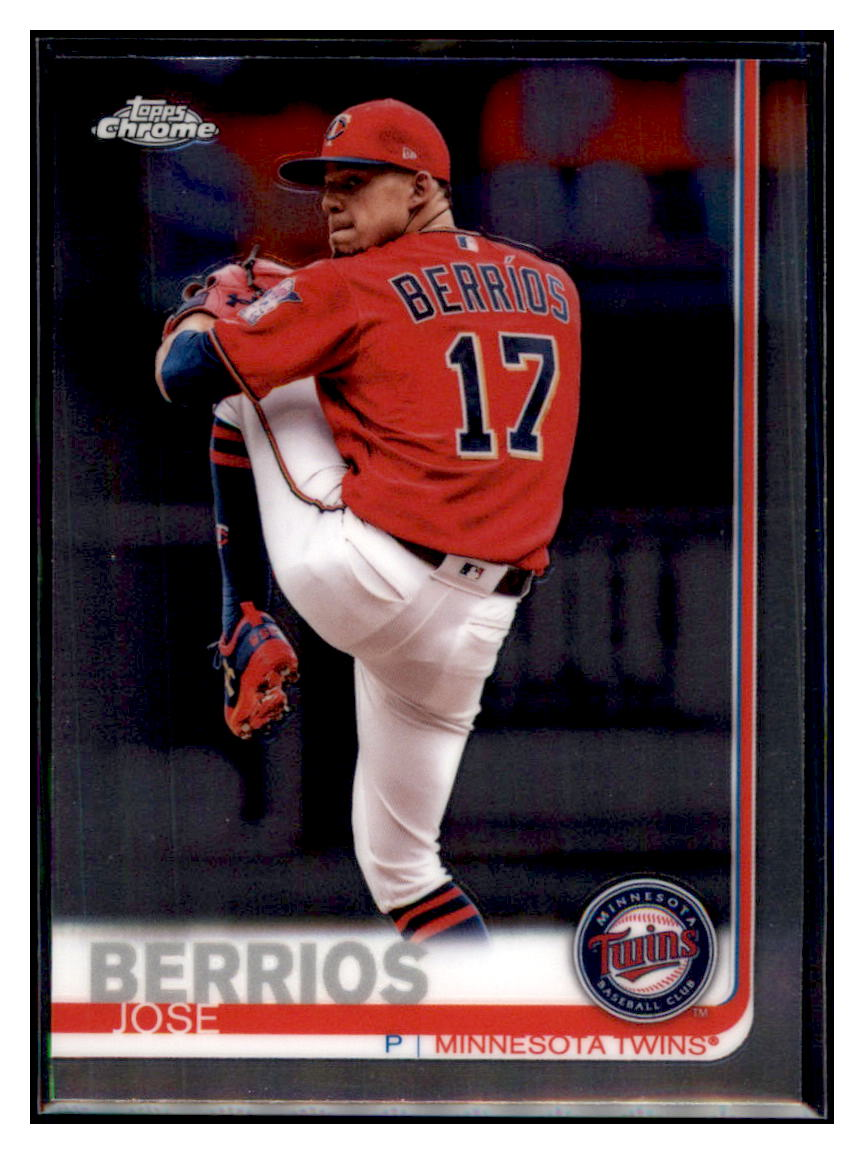 2019 Topps Chrome Jose
  Berrios   Baseball card CBT1B simple Xclusive Collectibles   