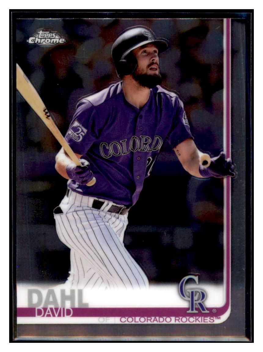 2019 Topps Chrome David
  Dahl   Baseball card CBT1B simple Xclusive Collectibles   
