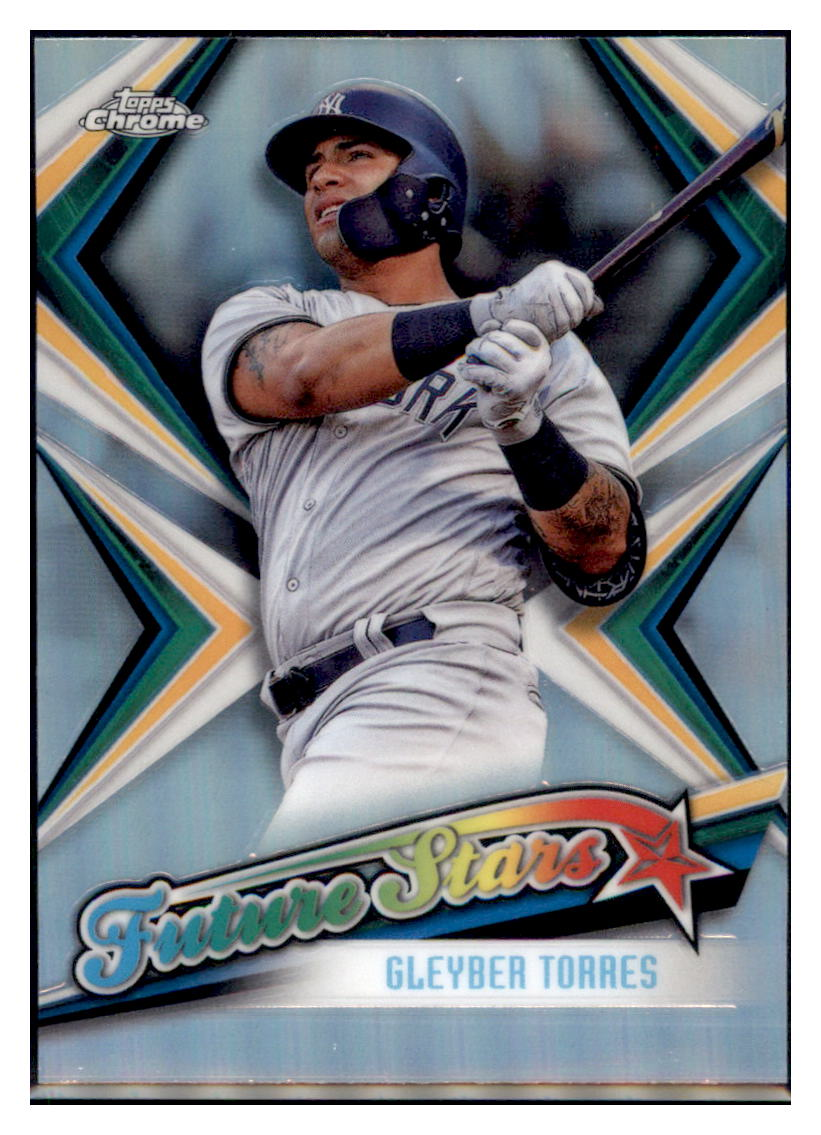2019 Topps Chrome Gleyber
  Torres Future Stars  Baseball card
  CBT1B simple Xclusive Collectibles   