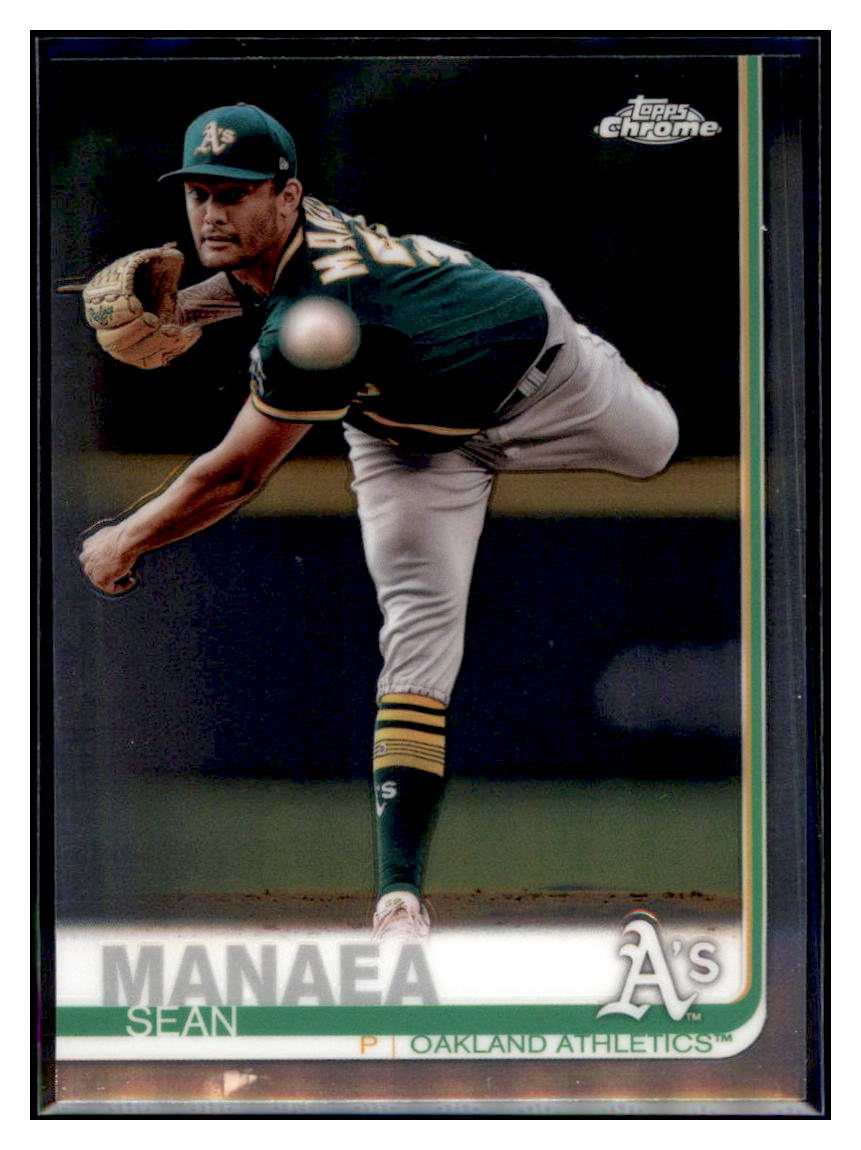 2019 Topps Chrome Sean
  Manaea   Baseball card CBT1B simple Xclusive Collectibles   